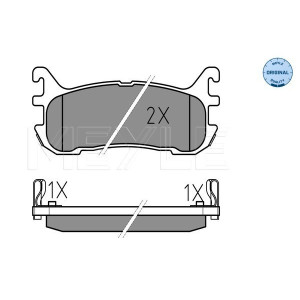 MEYLE 025 233 8713/W Brzdové platničky zadné pre Mazda MX-5 FAMILIA