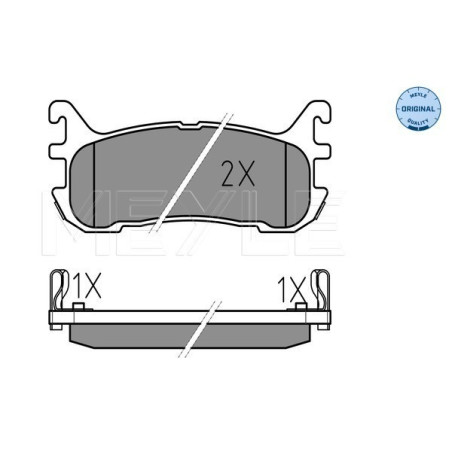 MEYLE 025 233 8713/W Klocki hamulcowe tył dla Mazda MX-5 FAMILIA
