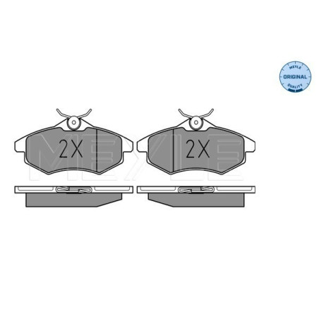 MEYLE 025 234 0719 Klocki hamulcowe przód dla Citroen C3 C2 Enterprise