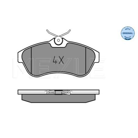 MEYLE 025 234 0919 Bremsbeläge Vorne für Citroen C3 C2 Enterprise