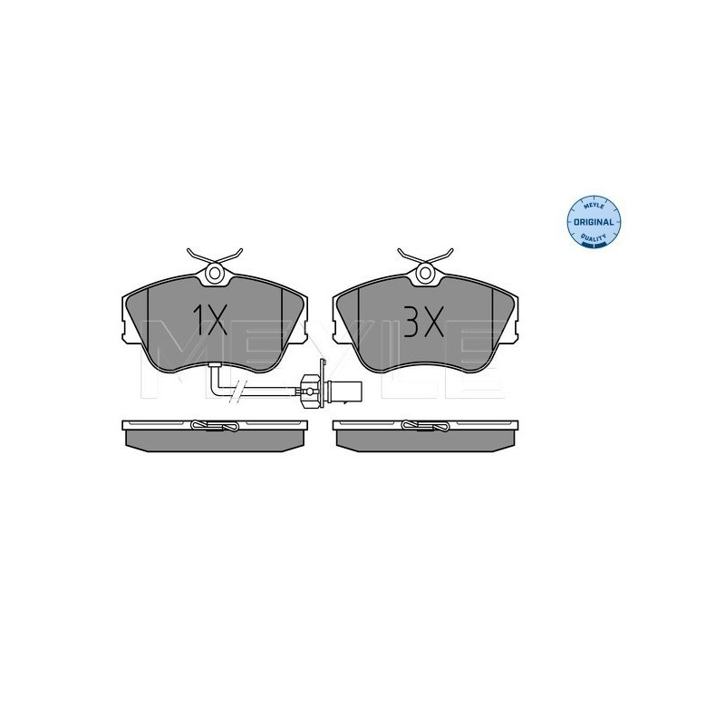 MEYLE 025 234 4519/W Brzdové platničky predné pre VW Transporter California