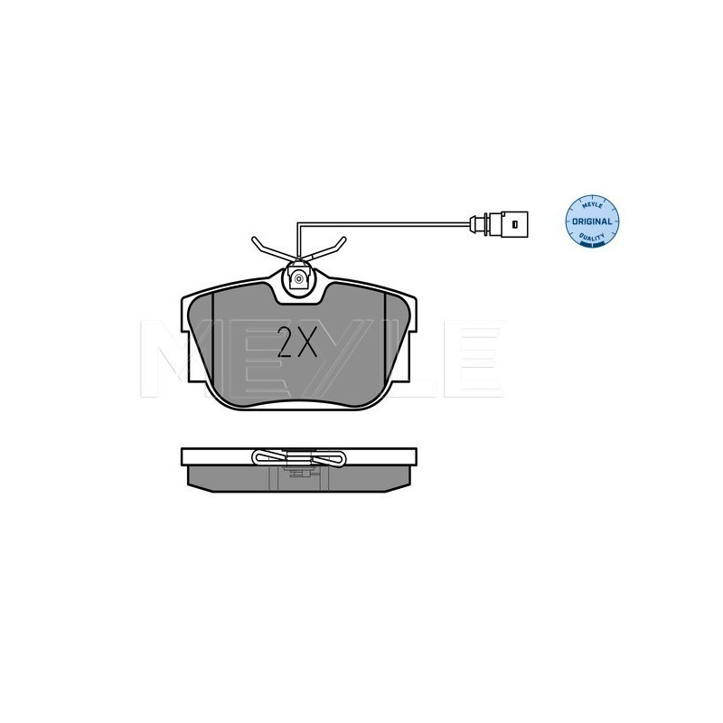 MEYLE 025 234 4616/W Pastillas de freno trasero para Transporter Sharan Alhambra Galaxy