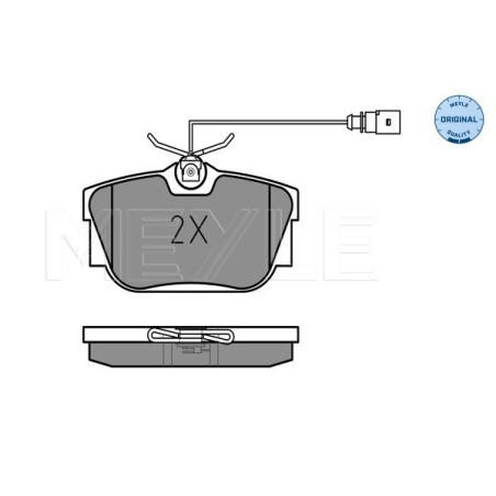 MEYLE 025 234 4616/W Brzdové platničky zadné pre Transporter Sharan Alhambra Galaxy
