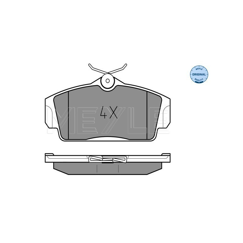 MEYLE 025 234 6316 Brzdové platničky predné pre Nissan Primera Almera
