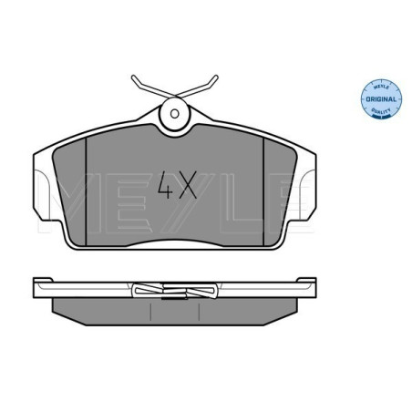 MEYLE 025 234 6316 Brzdové platničky predné pre Nissan Primera Almera
