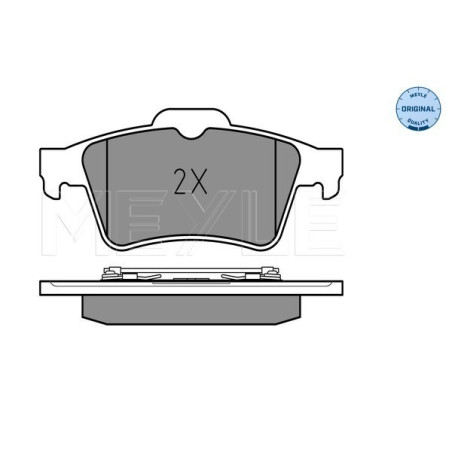 MEYLE 025 234 8216 Brzdové platničky zadné pre Laguna Primera Espace Latitude Transit Megane