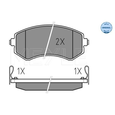 MEYLE 025 235 0216/W Brzdové destičky zadní pro Nissan Almera Patrol