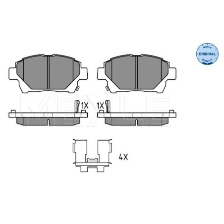 MEYLE 025 235 1015/W Klocki hamulcowe przód dla Toyota Corolla iQ