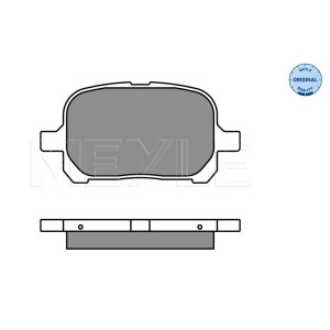 MEYLE 025 235 1317 Pastiglie freno anteriore per Camry Previa RX