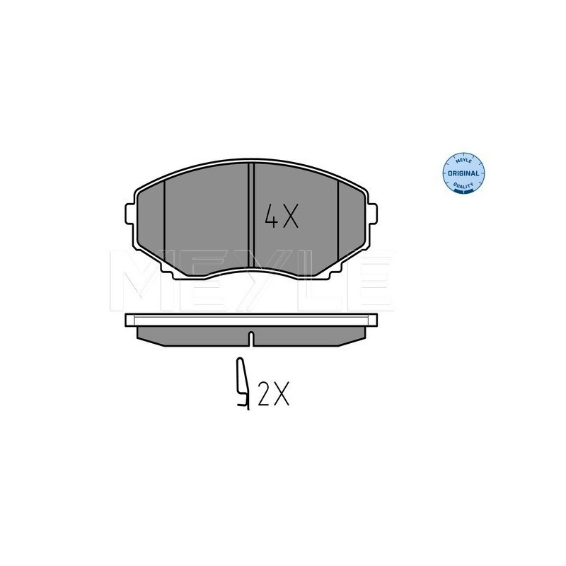 MEYLE 025 235 1516/W Plaquettes de frein avant pour Mazda MPV