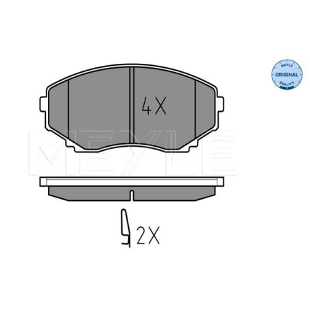 MEYLE 025 235 1516/W Brzdové destičky přední pro Mazda MPV