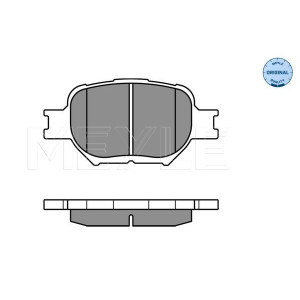 MEYLE 025 235 2617 Brzdové destičky přední pro Toyota Corolla Celica