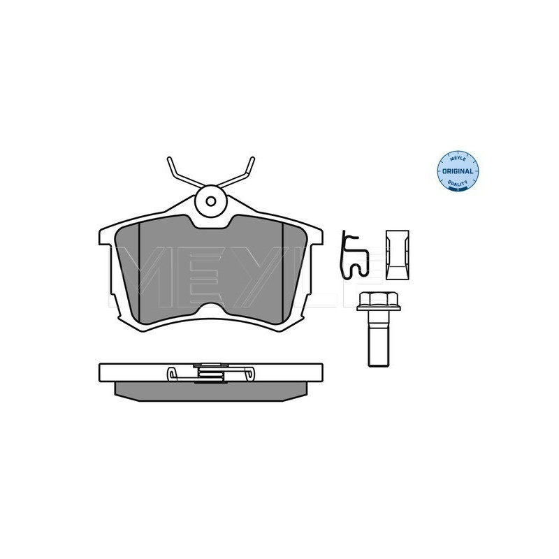 MEYLE 025 235 2714/W Brzdové platničky zadné pre Honda Accord