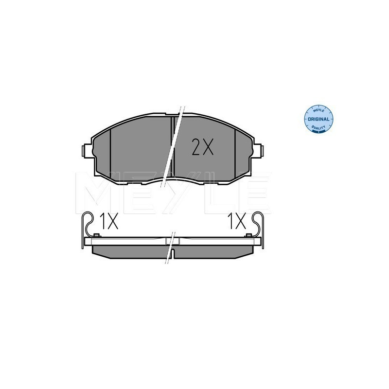 MEYLE 025 235 3617/W Brake Pads Set Front for H-1 Porter H100