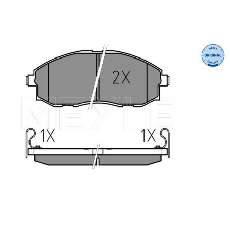 MEYLE 025 235 3617/W Brzdové platničky predné pre H-1 Porter H100