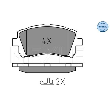 MEYLE 025 235 5817/W Brake Pads Set Front for Impreza Legacy Forester Outback