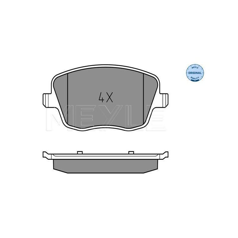 MEYLE 025 235 8118 Plaquettes de frein avant pour Cordoba Ibiza Roomster Fabia Polo