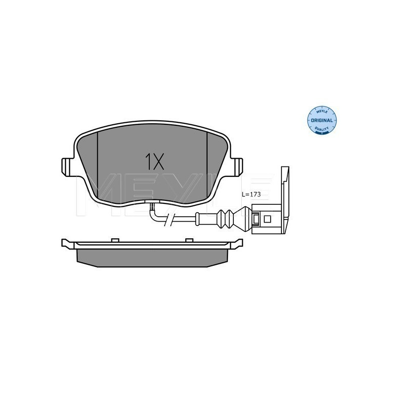 MEYLE 025 235 8118/W Plaquettes de frein avant pour Roomster Fabia Polo Ibiza