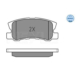 MEYLE 025 235 8216 Brzdové platničky zadné pre PAJERO Outlander Patriot ASX Caliber Sebring C4