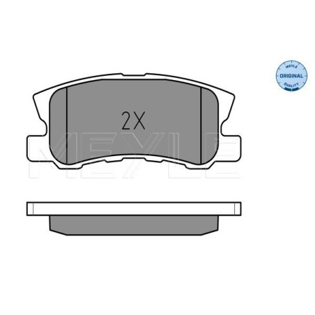 MEYLE 025 235 8216 Brzdové platničky zadné pre PAJERO Outlander Patriot ASX Caliber Sebring C4