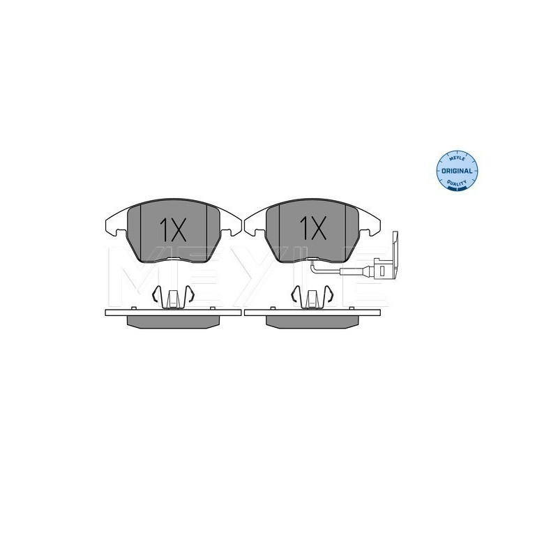 MEYLE 025 235 8720/W Brake Pads Set Front for Golf A3 Altea Caddy Mondeo Rapid A1 Ibiza Octavia Fabia