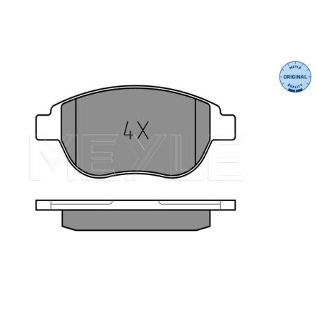 MEYLE 025 236 0019 Brzdové platničky predné pre 307 207 C4 Xsara Picasso Berlingo C3 1007 206
