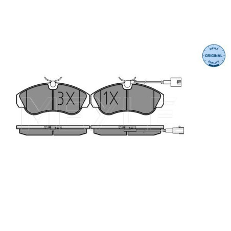 MEYLE 025 236 0319/W Plaquettes de frein avant pour Boxer Ducato JUMPER