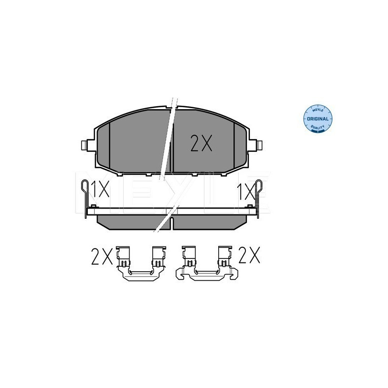 MEYLE 025 236 1118/W Brzdové platničky predné pre Nissan Patrol