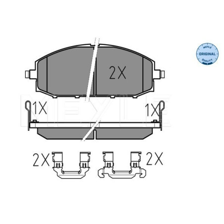 MEYLE 025 236 1118/W Brake Pads Set Front for Nissan Patrol