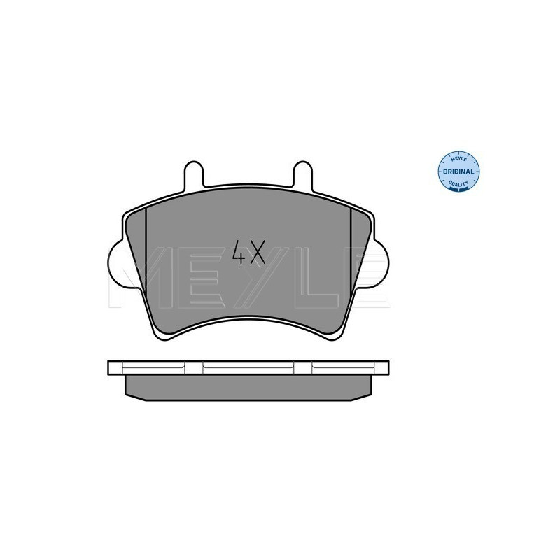 MEYLE 025 236 1318 Brake Pads Set Front for Movano Master Interstar