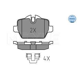 MEYLE 025 236 2316 Brzdové destičky zadní pro 1 Countryman Paceman 3