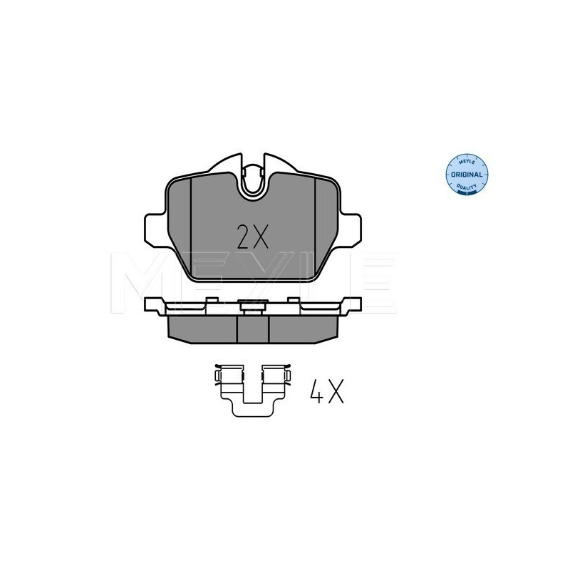 MEYLE 025 236 2316 Brzdové platničky zadné pre 1 Countryman Paceman 3