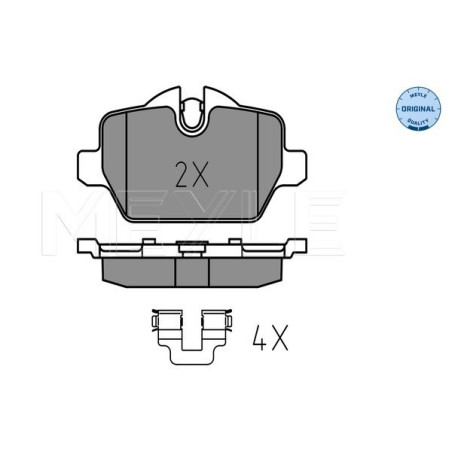 MEYLE 025 236 2316 Brzdové platničky zadné pre 1 Countryman Paceman 3