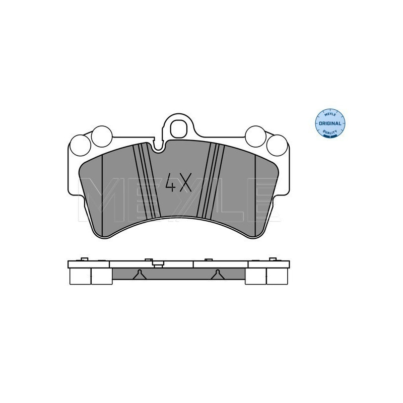 MEYLE 025 236 9317 Bremsbeläge Vorne für Transporter Q7 Cayenne Touareg Multivan