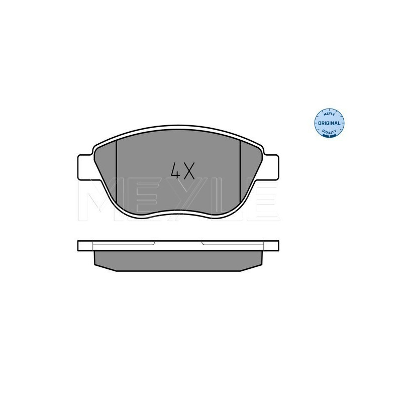 MEYLE 025 237 0819 Brake Pads Set Front for Doblo Idea Partner Musa