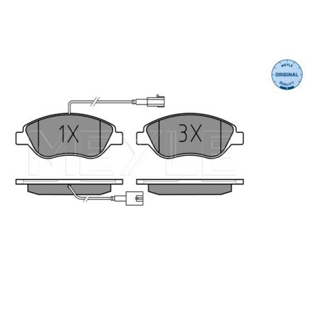 MEYLE 025 237 1218/W Pastiglie freno anteriore per Stilo MiTo Bravo Delta Lybra