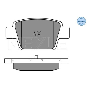 MEYLE 025 237 1415 Plaquettes de frein arrière pour Stilo MiTo Bravo Multipla Delta