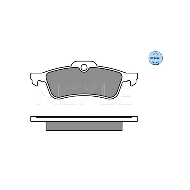 MEYLE 025 237 1616 Brzdové platničky zadné pre MINI Hatchback Convertible