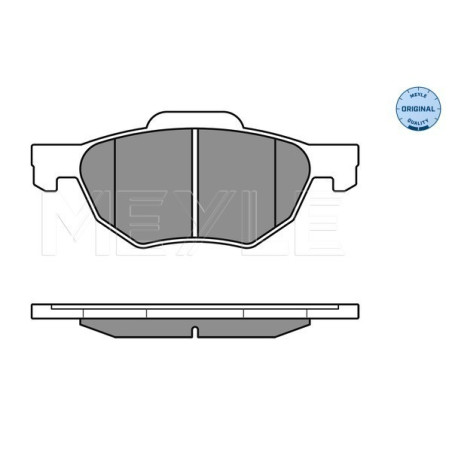 MEYLE 025 237 2017/W Brake Pads Set Front for Honda Accord