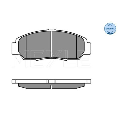 MEYLE 025 237 2916/W Brake Pads Set Front for Civic FR-V Stream