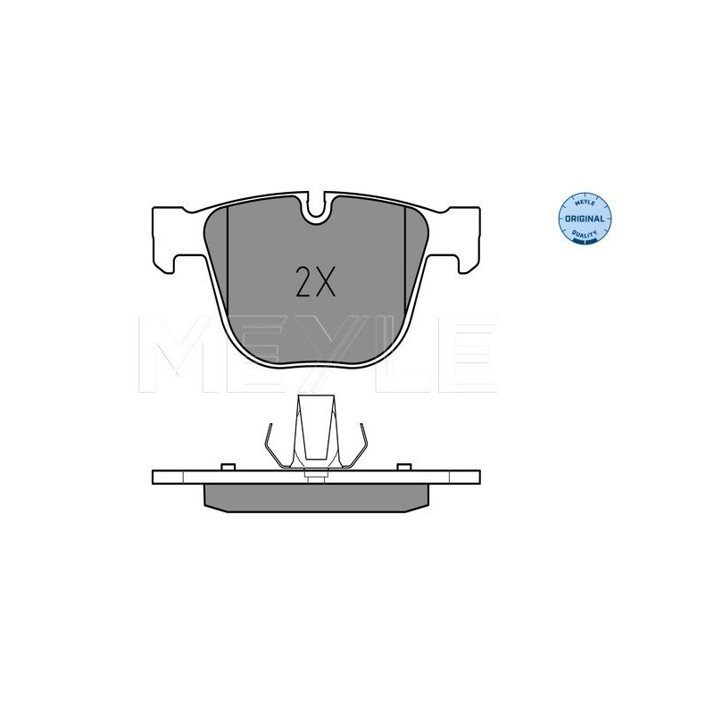 MEYLE 025 237 3017 Plaquettes de frein arrière pour BMW 5 X5 6 X6 7 3 1
