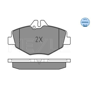 MEYLE 025 237 4320 Brzdové platničky predné pre Mercedes E