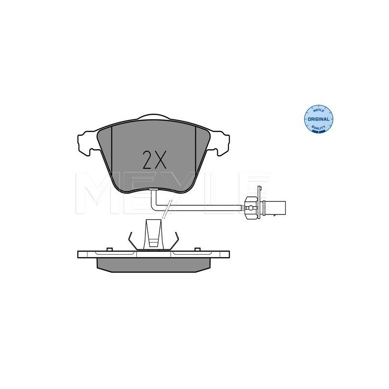 MEYLE 025 237 6220/W Brake Pads Set Front for Audi A6 Allroad