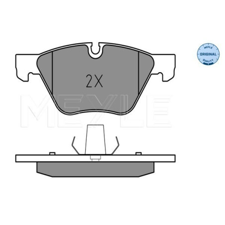 MEYLE 025 237 9420 Brzdové platničky predné pre BMW 5 3 X1
