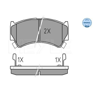 MEYLE 025 237 9515/W Pastillas de freno delantero para Suzuki Baleno