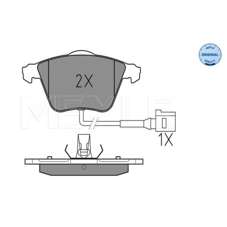 MEYLE 025 238 0120/W Brake Pads Set Front for A3 Passat Leon Superb Eos Golf
