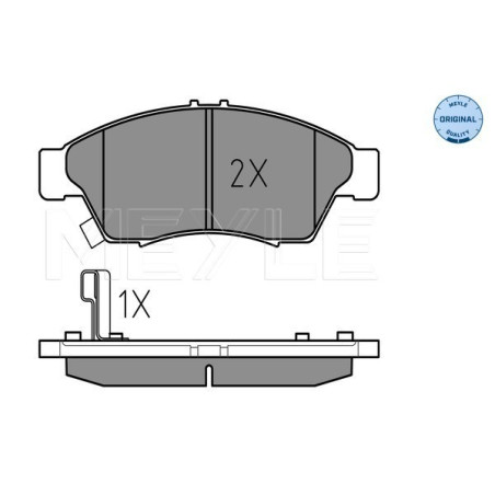MEYLE 025 238 1716/W Brzdové platničky predné pre Suzuki Liana