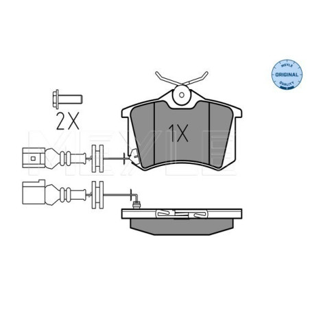 MEYLE 025 238 2317/W Brzdové platničky zadné pre Fabia Polo Ibiza Cordoba