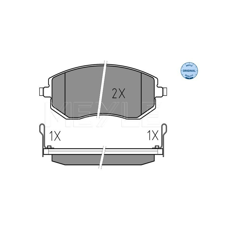 MEYLE 025 238 6517/W Pastiglie freno anteriore per Legacy Impreza Forester Outback XV Brz GT