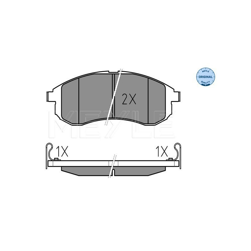 MEYLE 025 238 7914/W Pastillas de freno delantero para Mitsubishi L 200